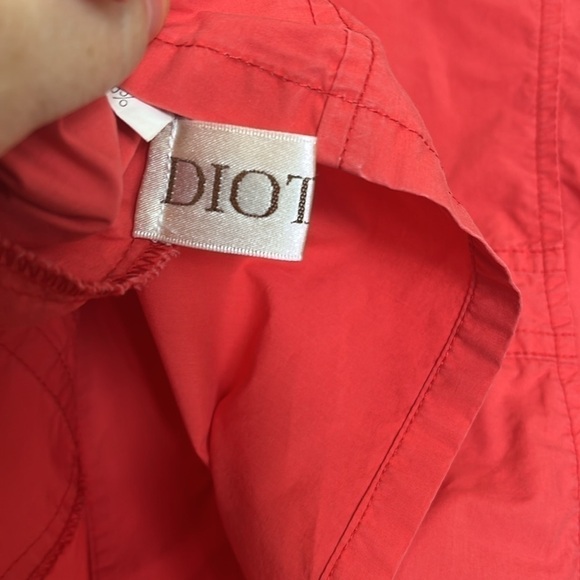 DIOTIMA, cap sleeve, embroidered, red top, SIZE S. GUC. - Picture 8 of 9